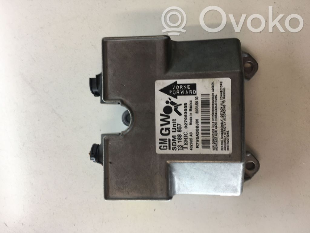 Opel Astra H Module de contrôle airbag 