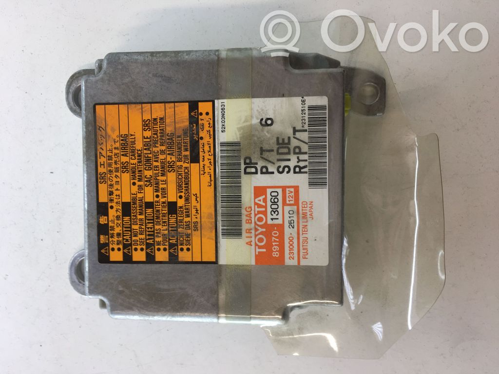 Toyota Corolla Verso E121 Airbag control unit/module 