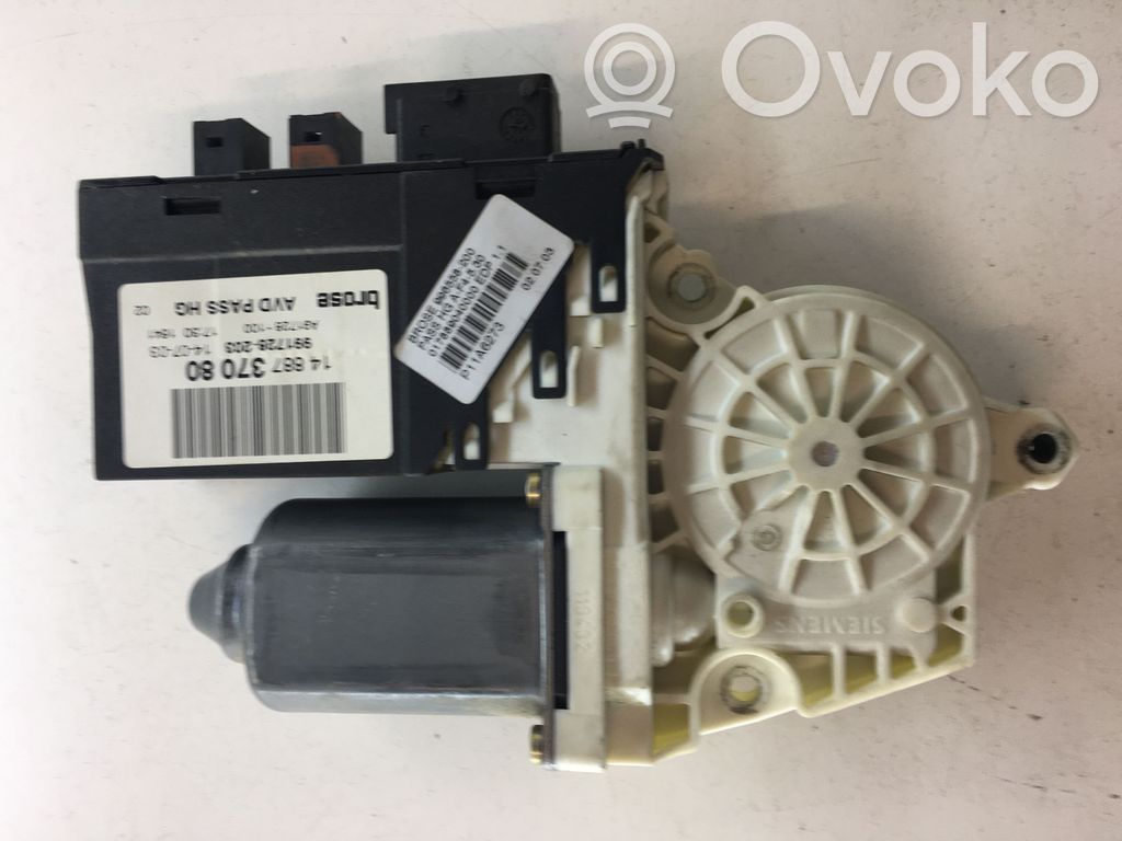 Peugeot 807 Silnik regulatora szyby drzwi przednich 