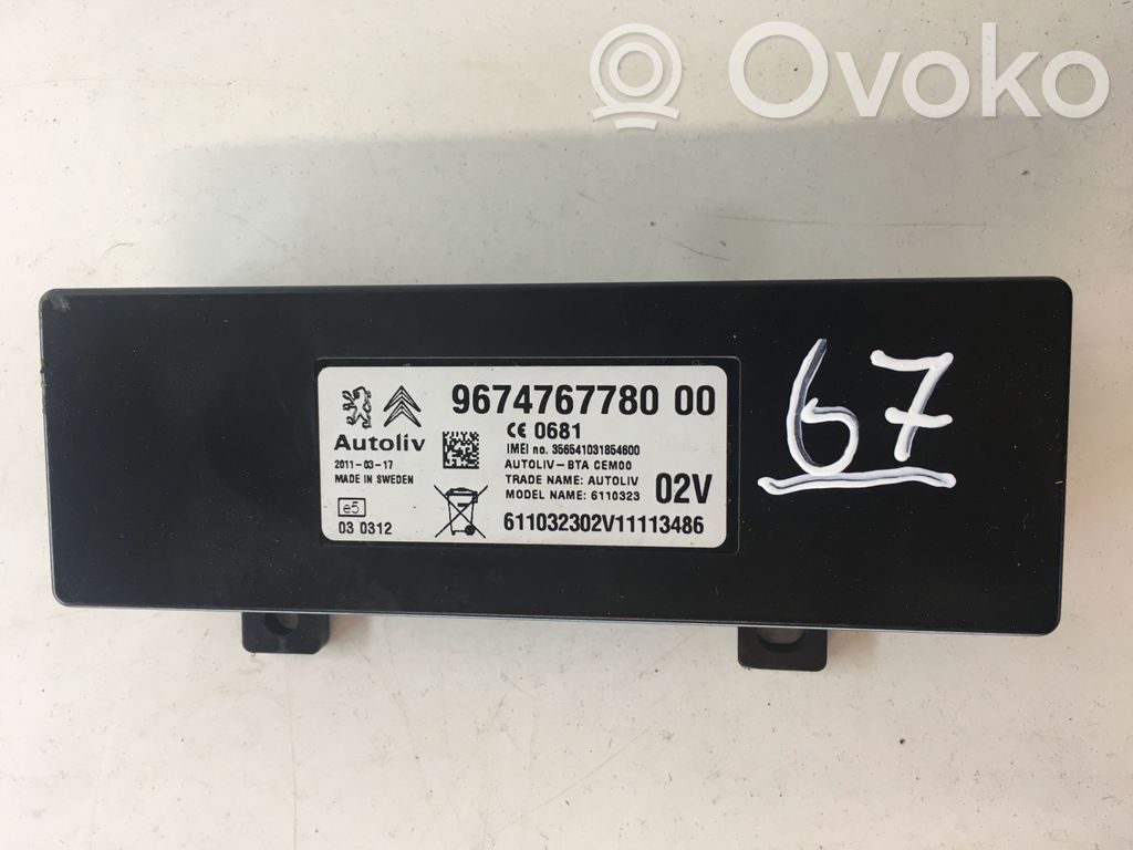 Peugeot 508 Bluetooth control unit module 