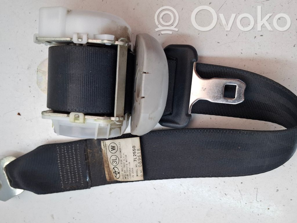 Toyota Corolla Verso AR10 Cinturón de la tercera fila de asientos 