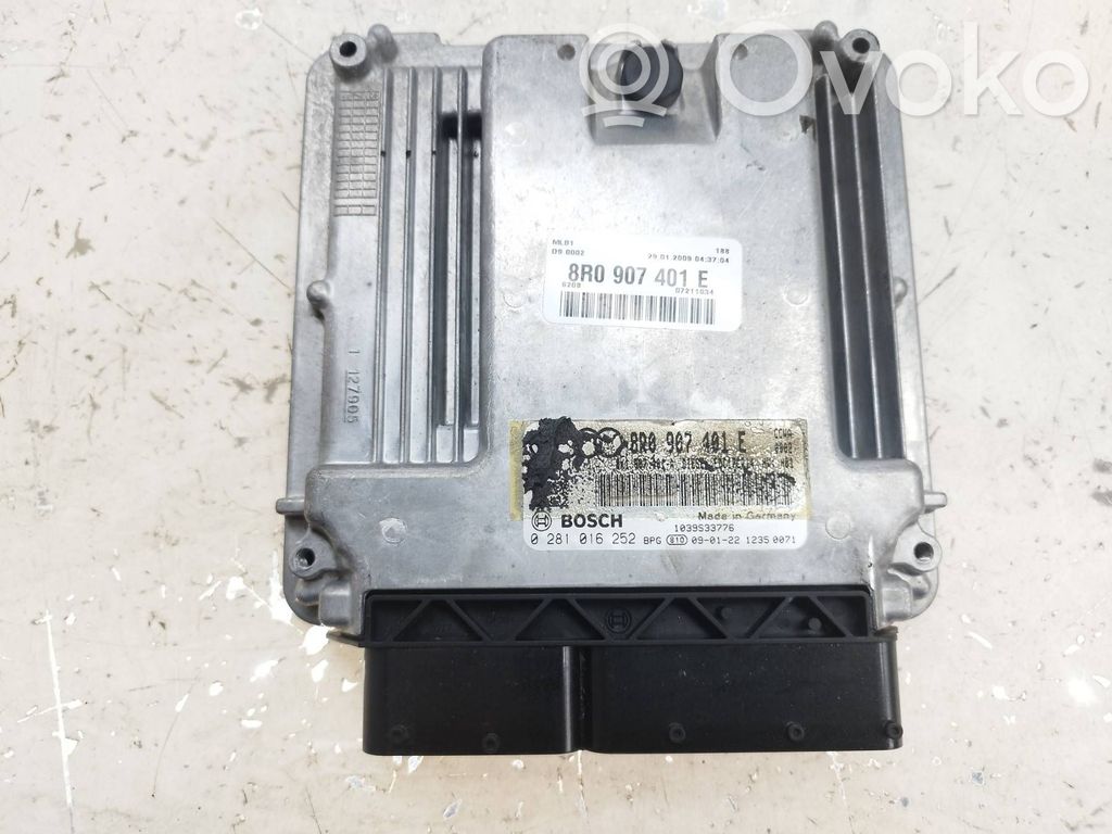 Engine control unit/module   8R0907401E,1039S33776,0281016252