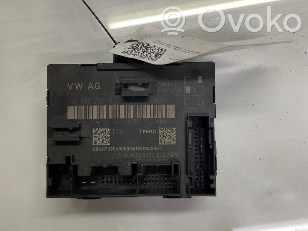 Audi A8 S8 D4 4H Unité de commande module de porte 