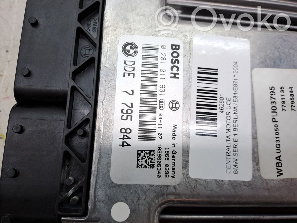 BMW 1 E81 E87 Unidad de control/módulo ECU del motor 