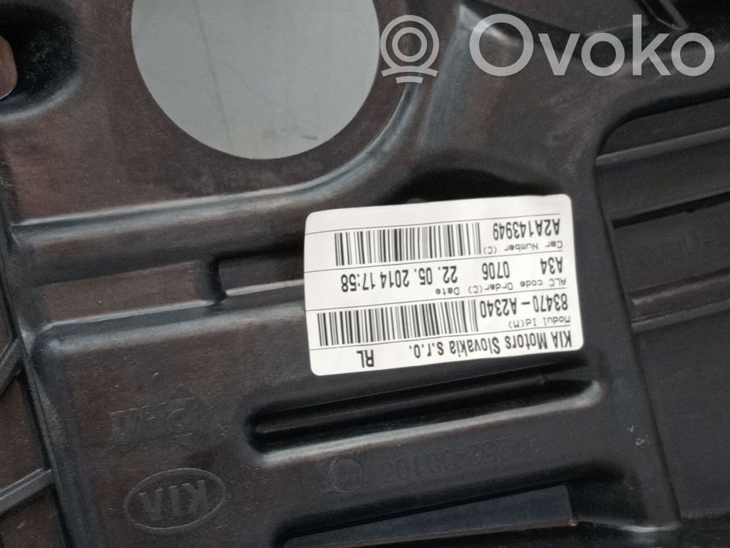 Regulador de ventanilla eléctrico de puerta delantera   83470A2340