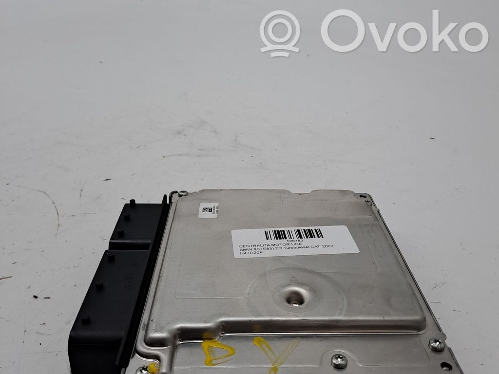 BMW X3 E83 Unidad de control/módulo ECU del motor 