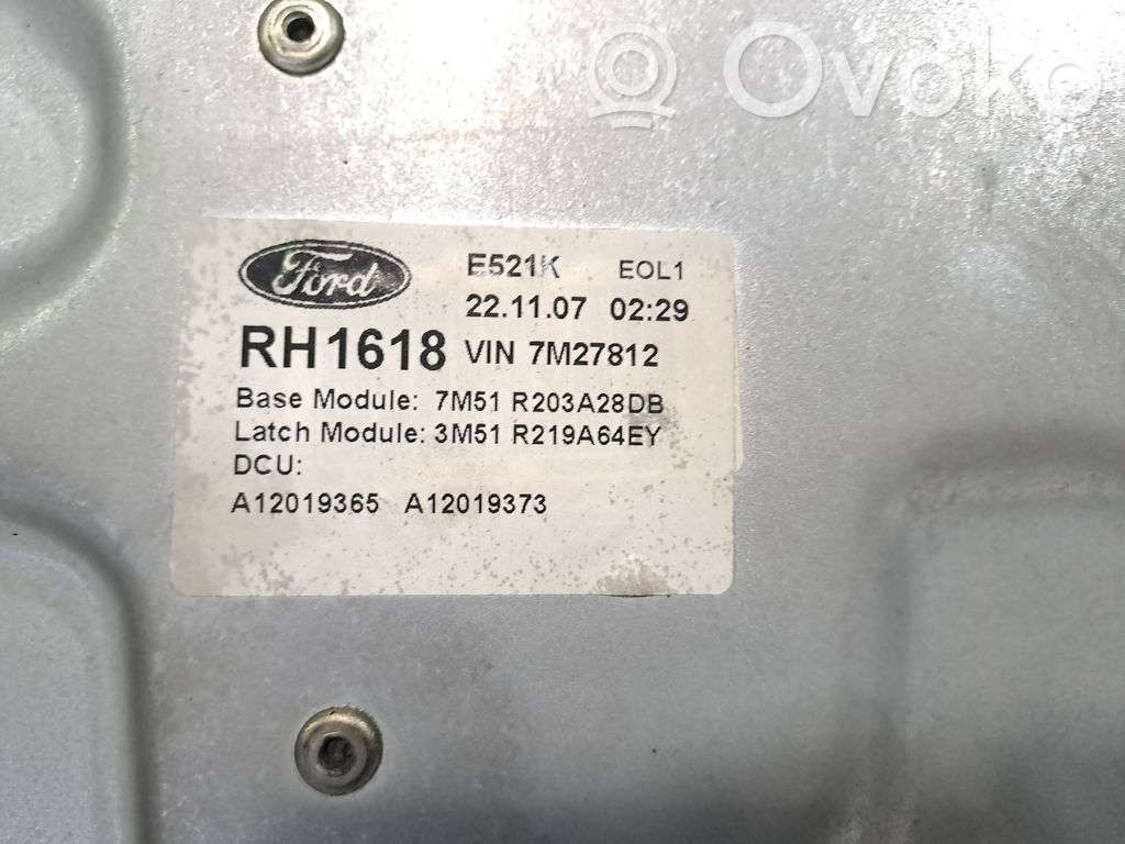 Regulador de ventanilla eléctrico de puerta delantera   1738646,3M51R219A64EY