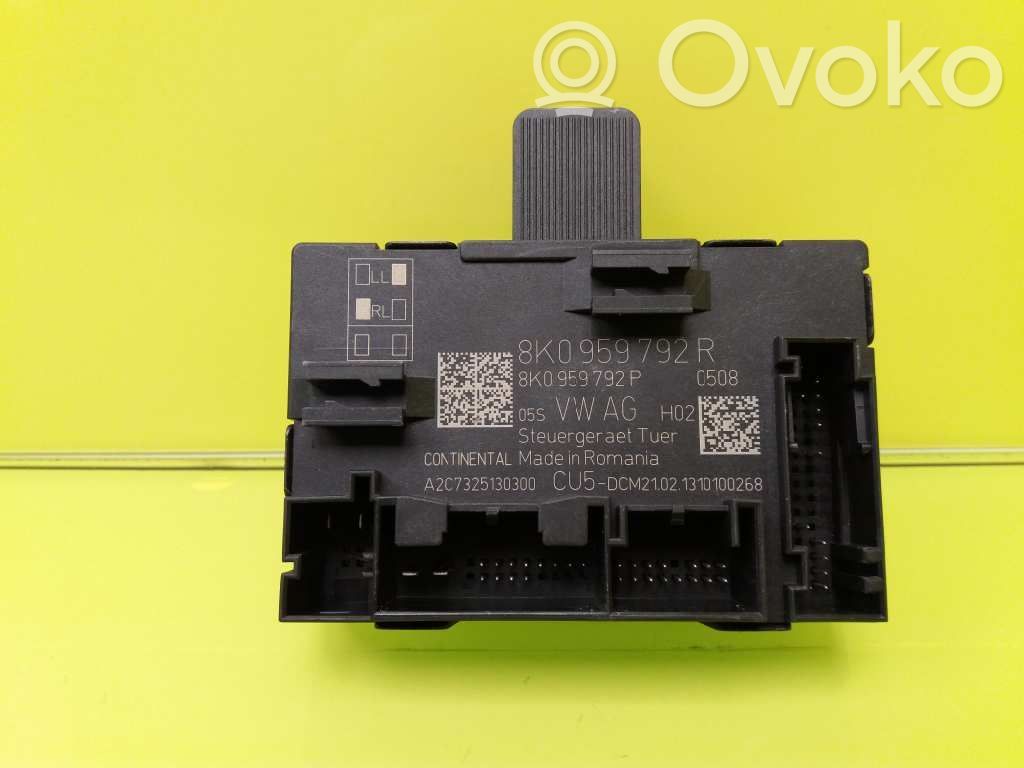 Modul de control caroserie central   8K0959792R,8K0959792P