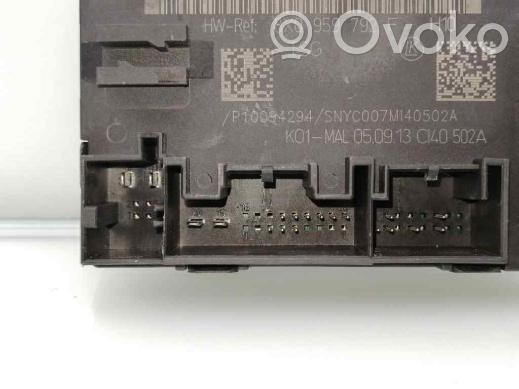 Central body control module   8X0959792F