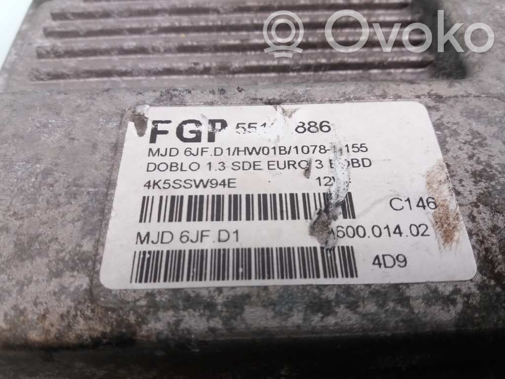 Fiat Doblo Motorsteuergerät ECU 