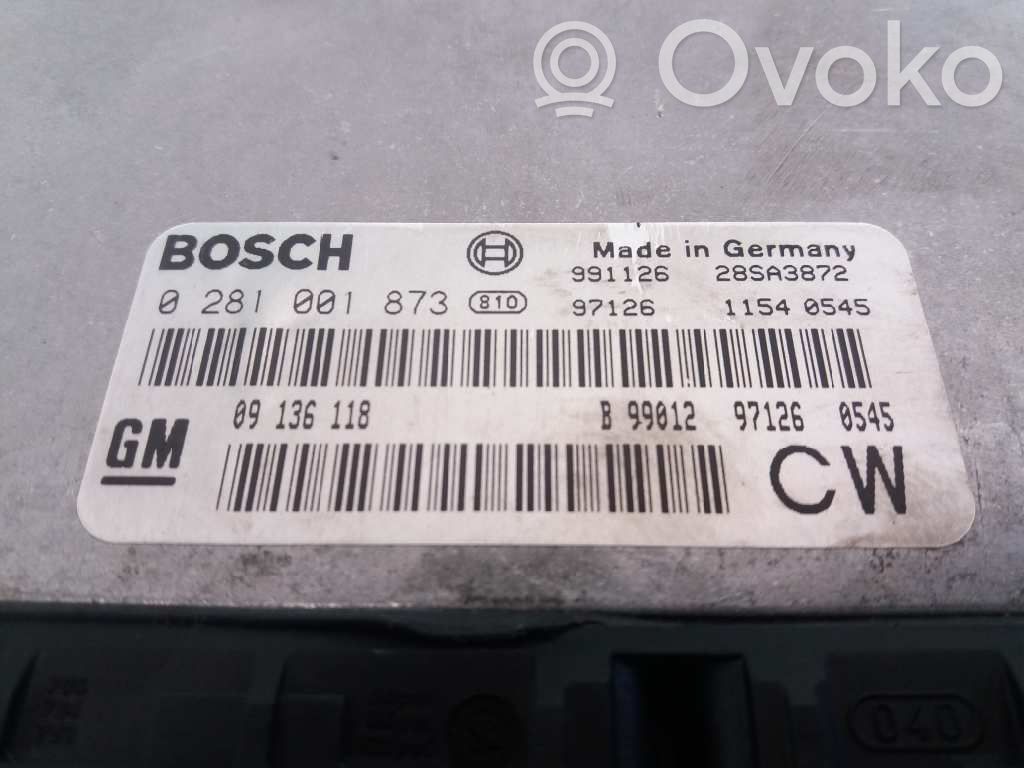 Opel Vectra B Unidad de control/módulo ECU del motor 