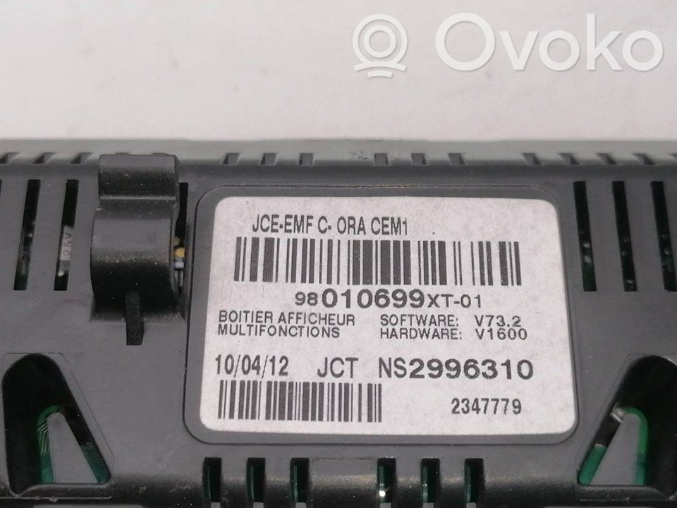 Head Up Display HUD   98010699XT
