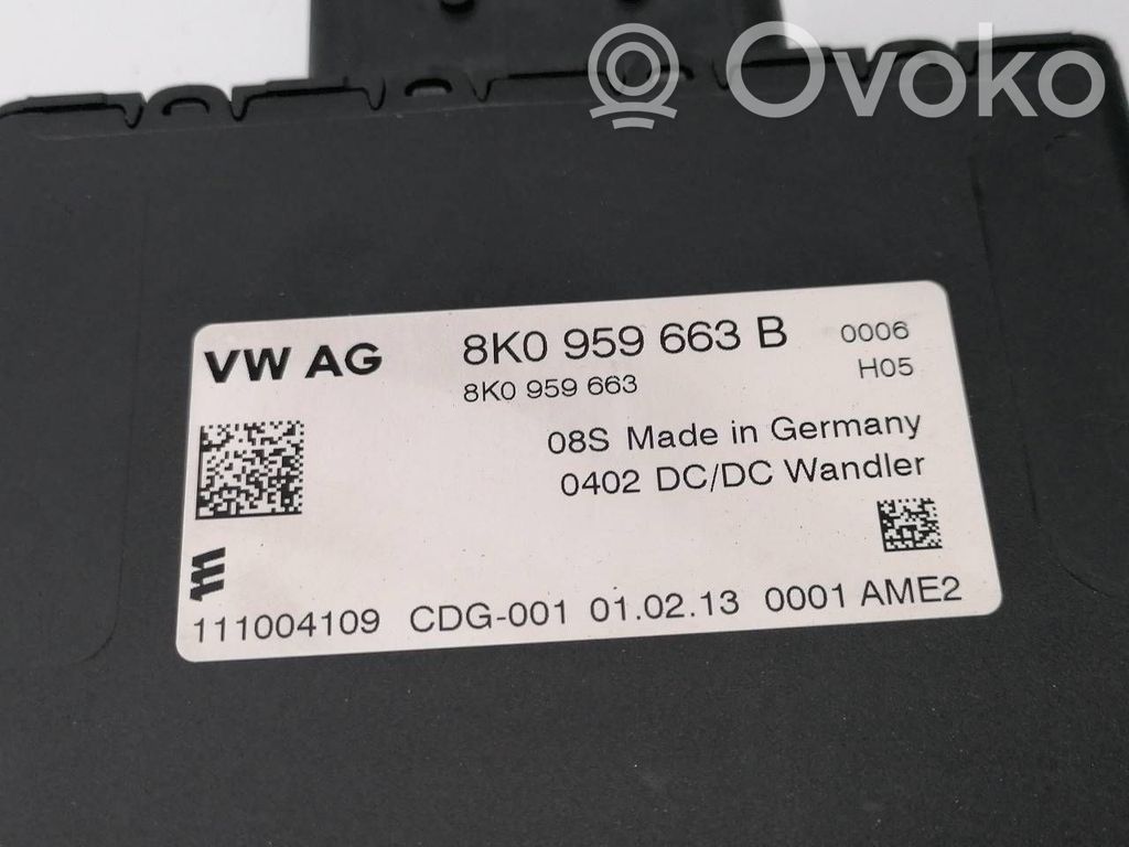 Audi A5 Sportback 8TA Modul de control caroserie central 