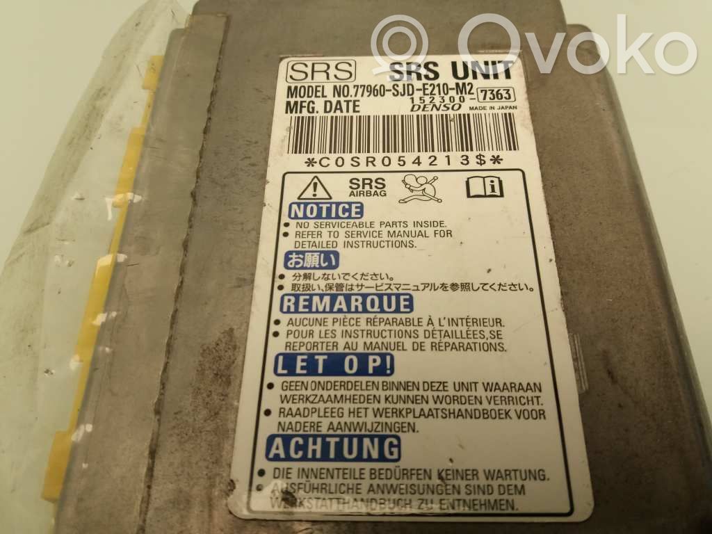 Airbag control unit/module   77960SJDG210