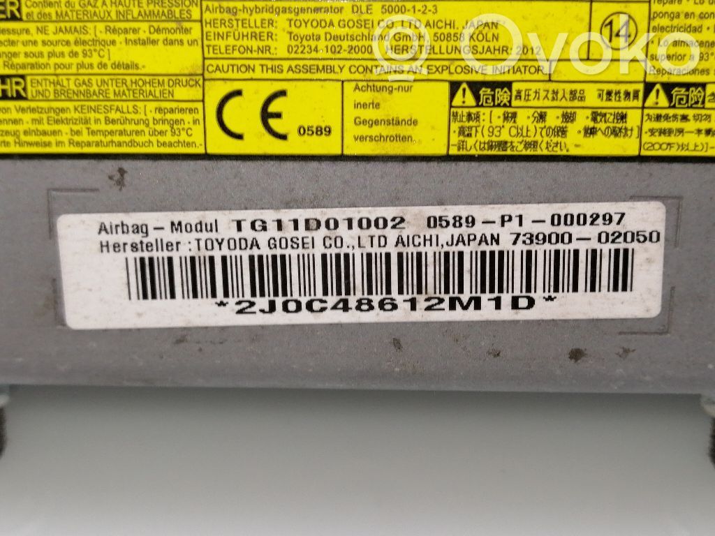 Toyota Auris 150 Airbag dello sterzo