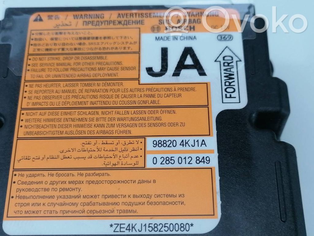Nissan NP300 Unidad de control/módulo del Airbag 