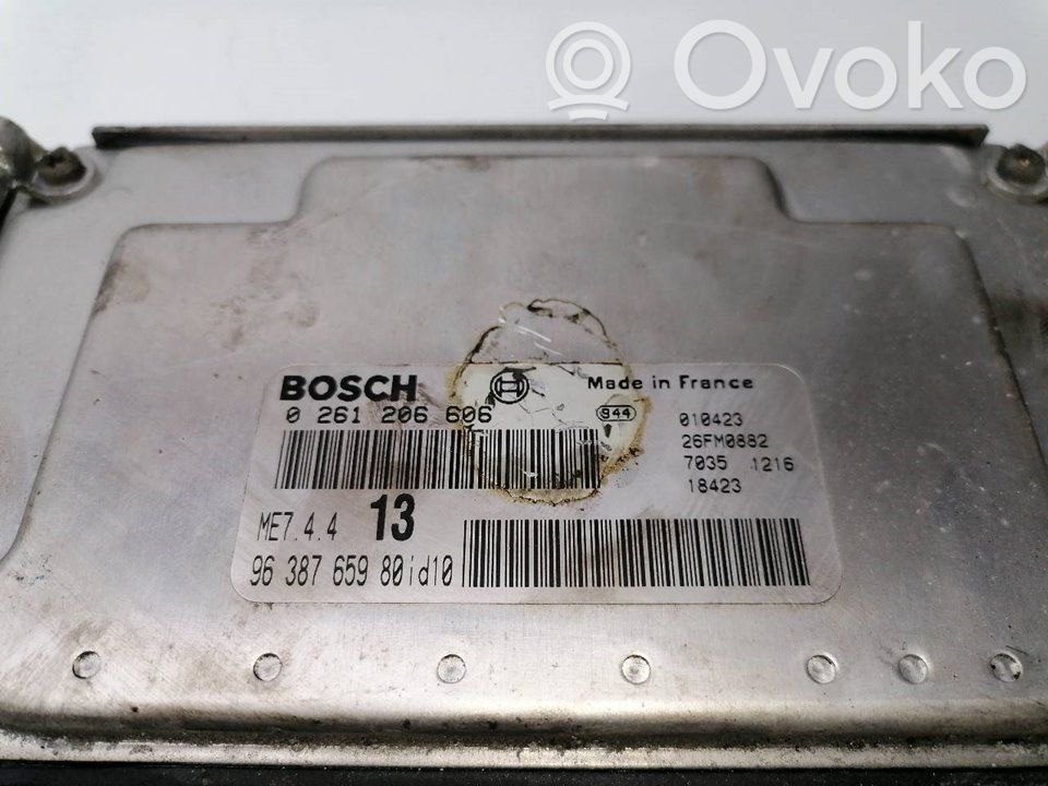 Unidad de control/módulo ECU del motor   9638765980,0261206606