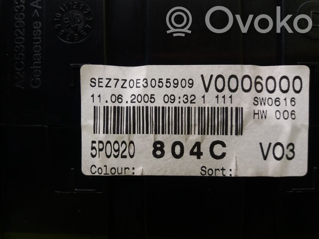 Seat Altea XL Tachimetro (quadro strumenti) 