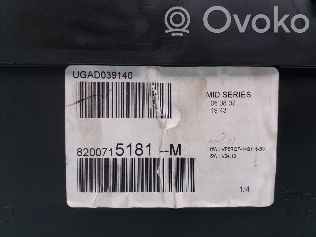 Renault Clio III Vitezometru (grup de instrumente) 