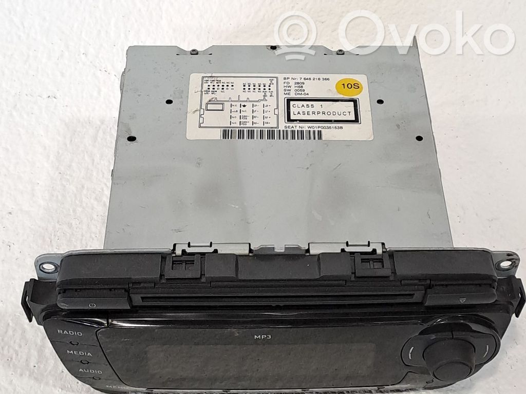 Seat Leon (1P) Panel / Radioodtwarzacz CD/DVD/GPS 
