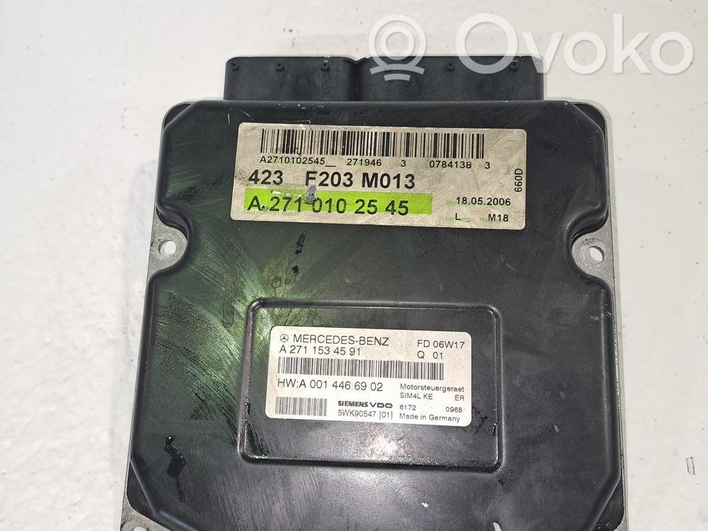 Mercedes-Benz C W203 Centralina/modulo motore ECU 