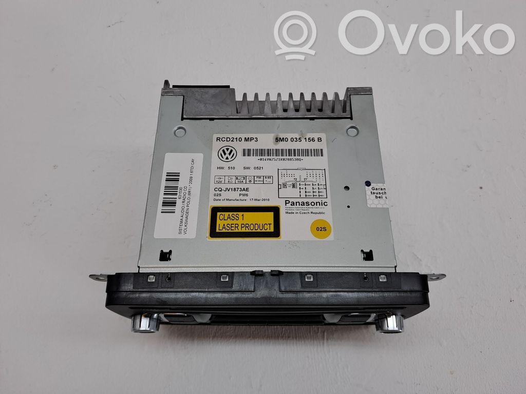 Volkswagen Polo V 6R Unità principale autoradio/CD/DVD/GPS 