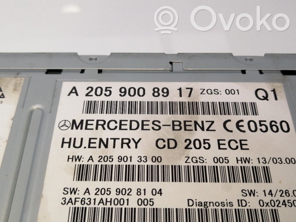 Mercedes-Benz C AMG W204 Unità principale autoradio/CD/DVD/GPS