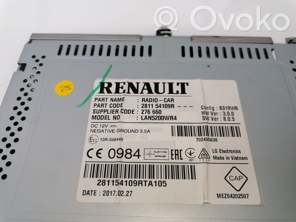 Radio / CD-Player / DVD-Player / Navigation   281154109R