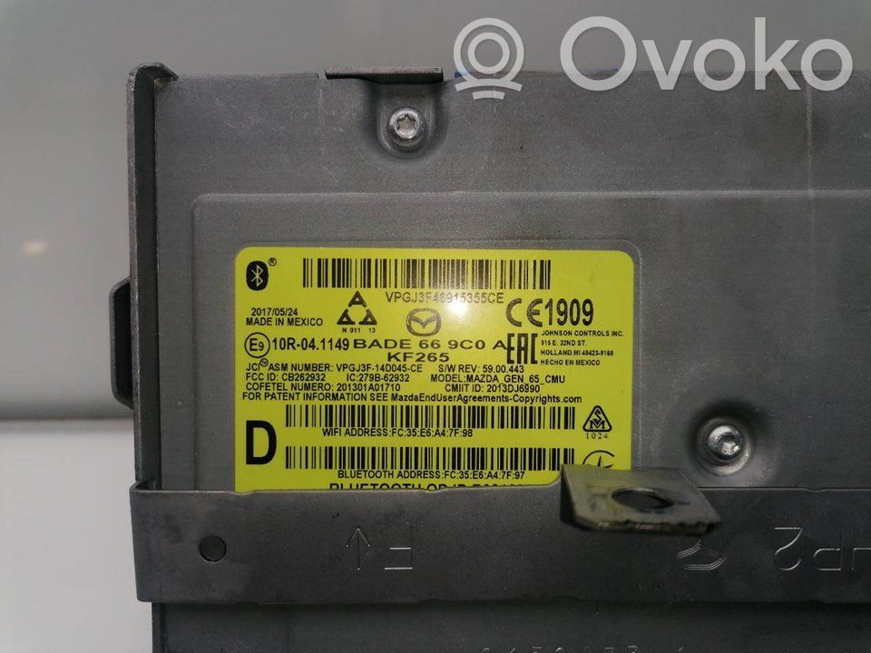 BMW 3 GT F34 Unidad delantera de radio/CD/DVD/GPS 