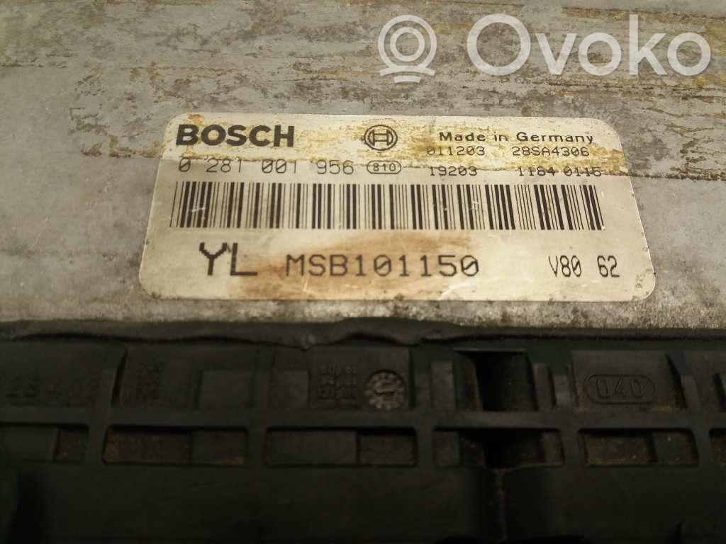 Unidad de control/módulo ECU del motor   YLMSB101150,0281001956,MSB101150