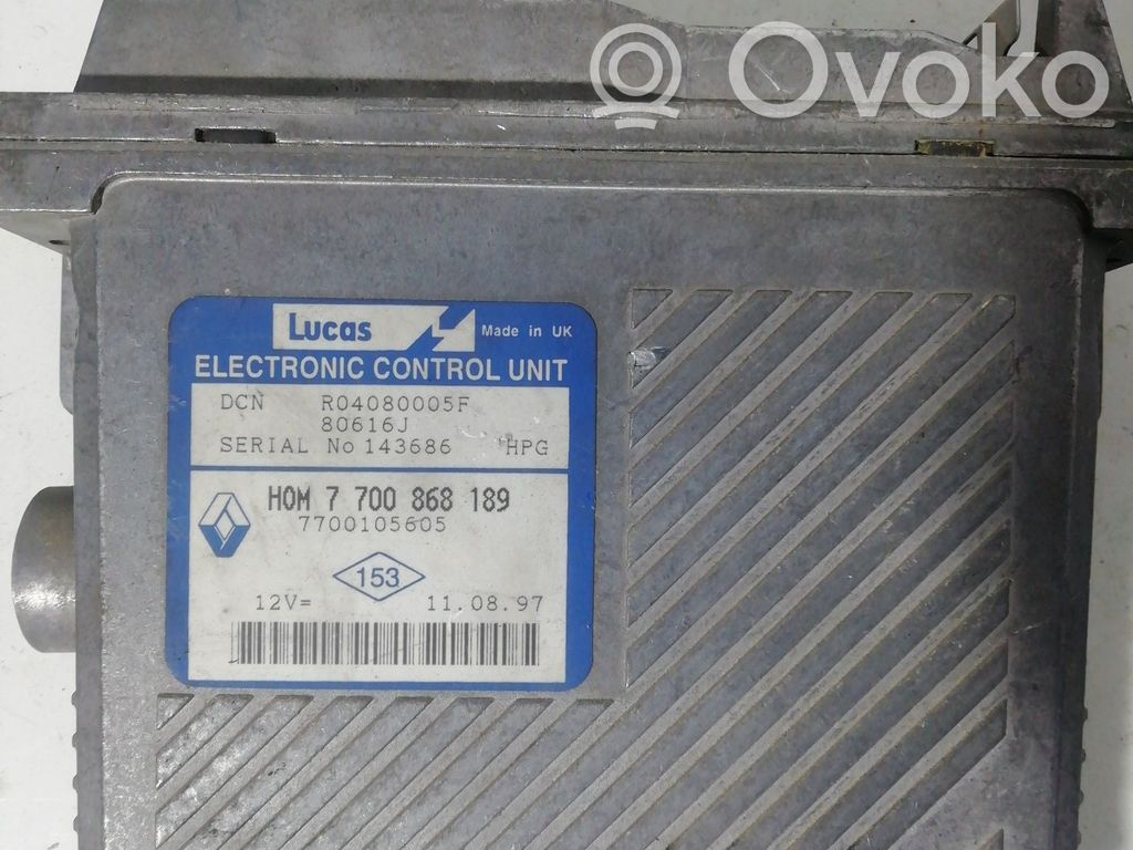 Engine control unit/module ECU   281001809,7700868189,7700105605