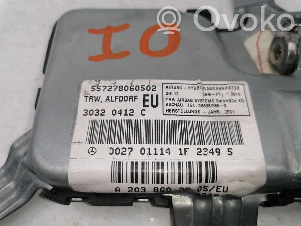 Poduszka powietrzna Airbag drzwi przednich   A2038602505,557278060502,0027011141F23495