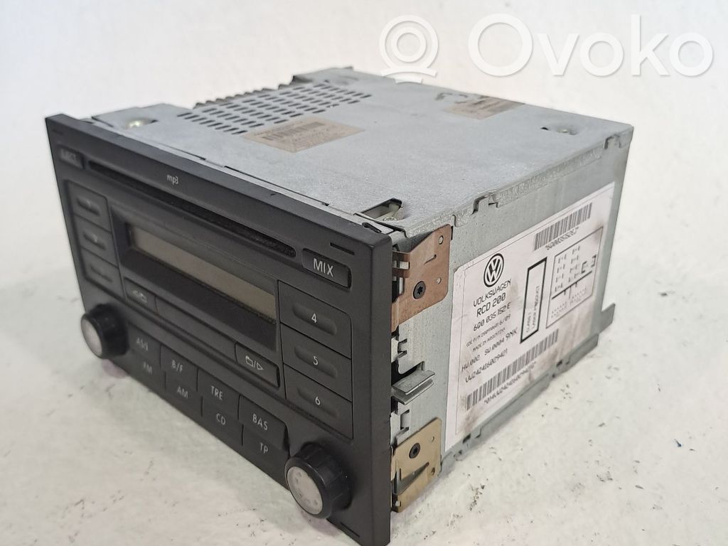 Volkswagen Polo IV 9N3 Unità principale autoradio/CD/DVD/GPS