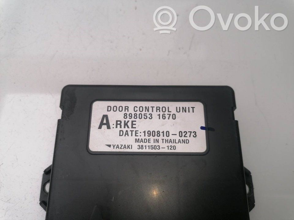 Isuzu D-Max Central body control module 