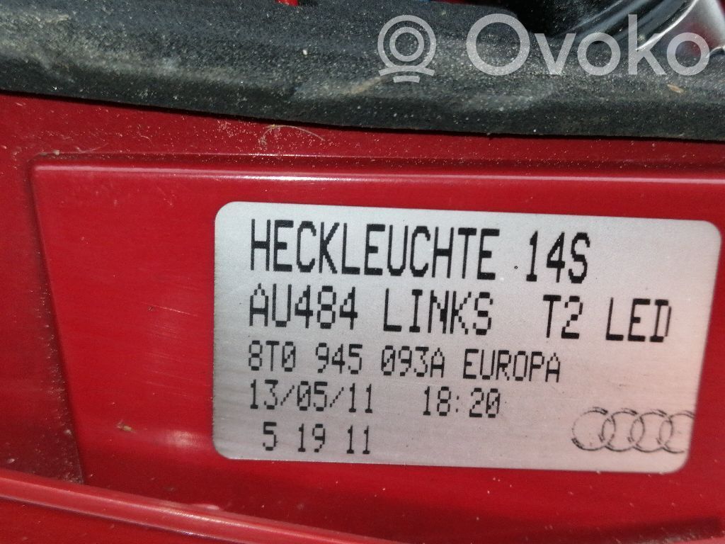 Audi A5 Sportback 8TA Takavalon polttimo 