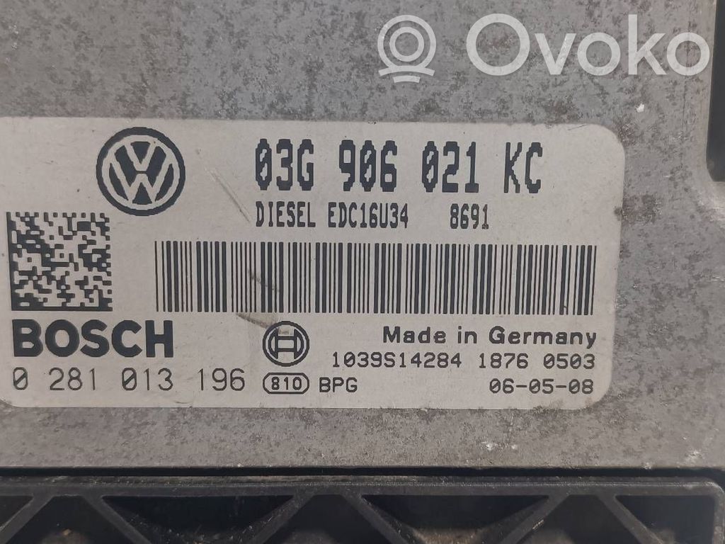 Volkswagen Touran I Unité de commande, module ECU de moteur
