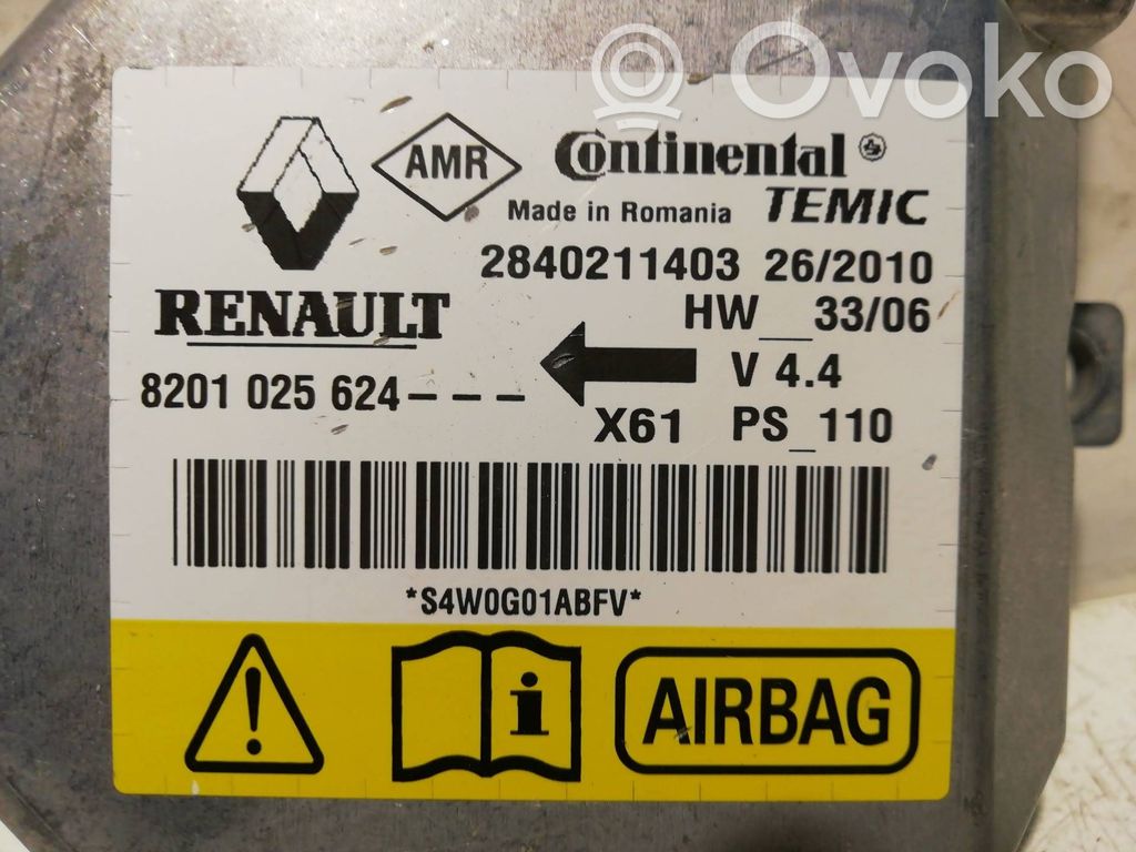 Renault Kangoo II Unidad de control/módulo del Airbag 