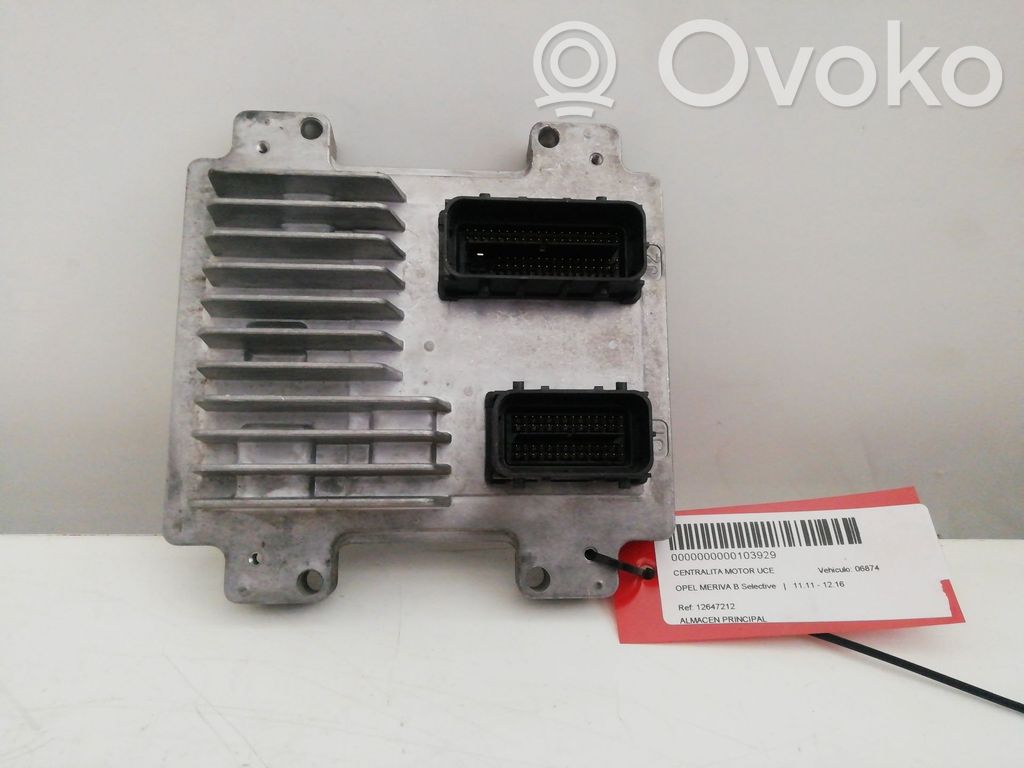Unidad de control/módulo ECU del motor   12647212,12647212