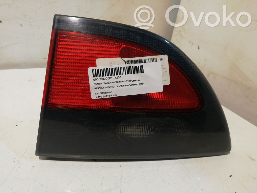 Lámpara de faros/luces traseros   7700838533,7700838533