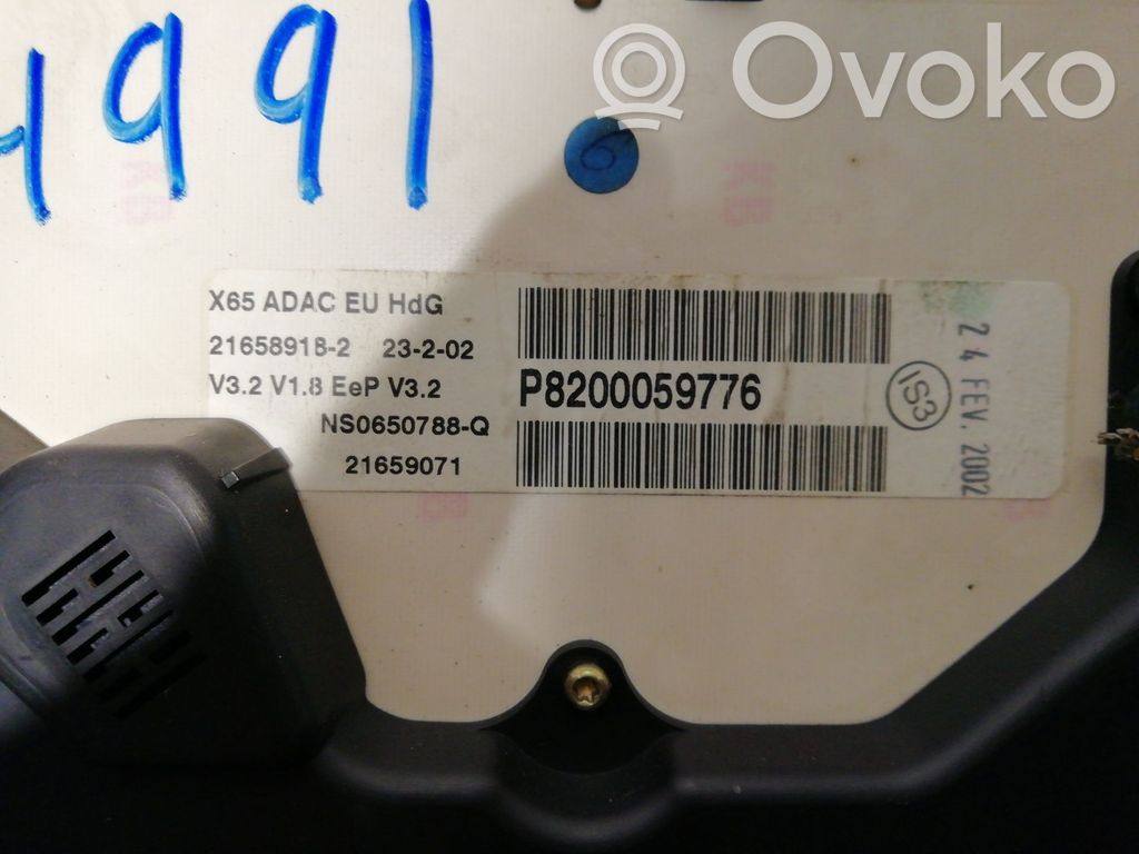 Renault Clio II Vitezometru (grup de instrumente) 