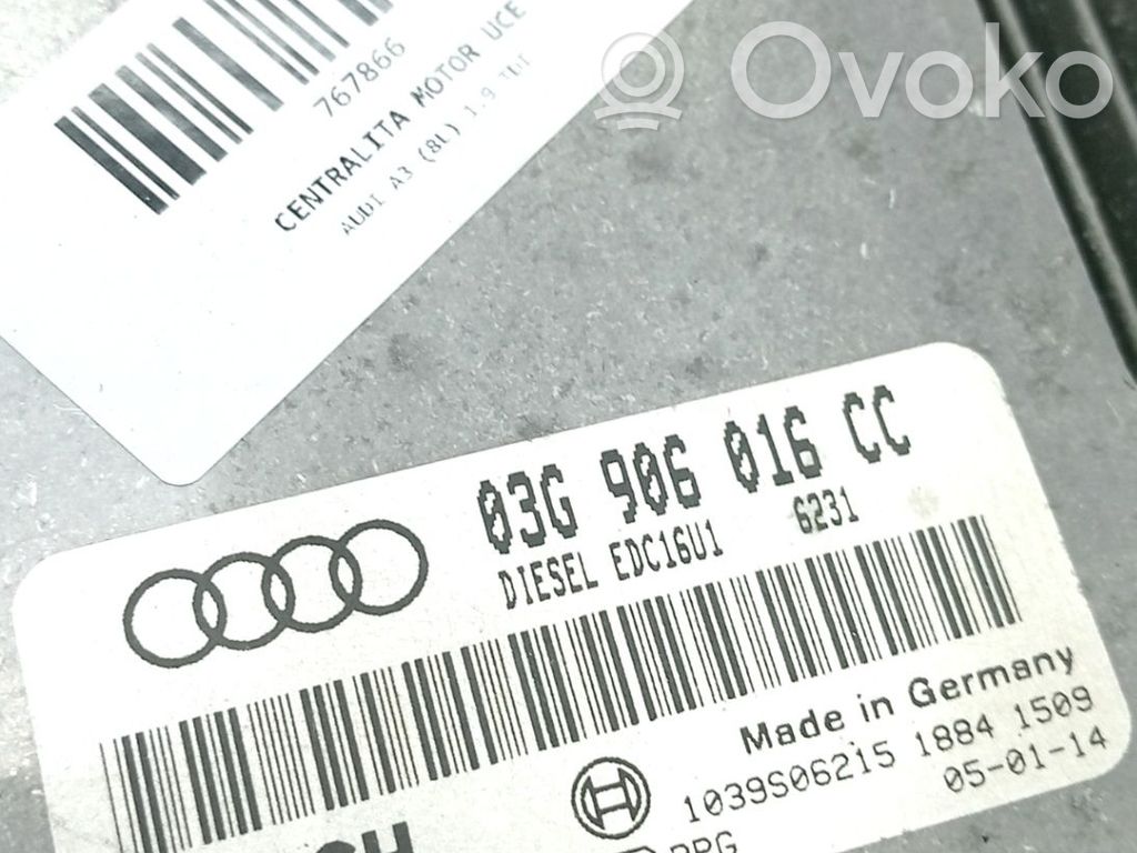 Audi A3 S3 8L Unidad de control/módulo ECU del motor 