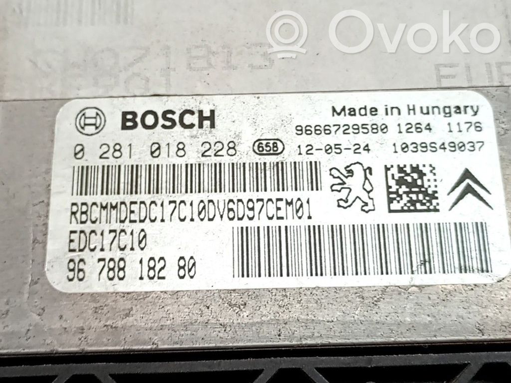 Peugeot 208 II Centralina/modulo motore ECU