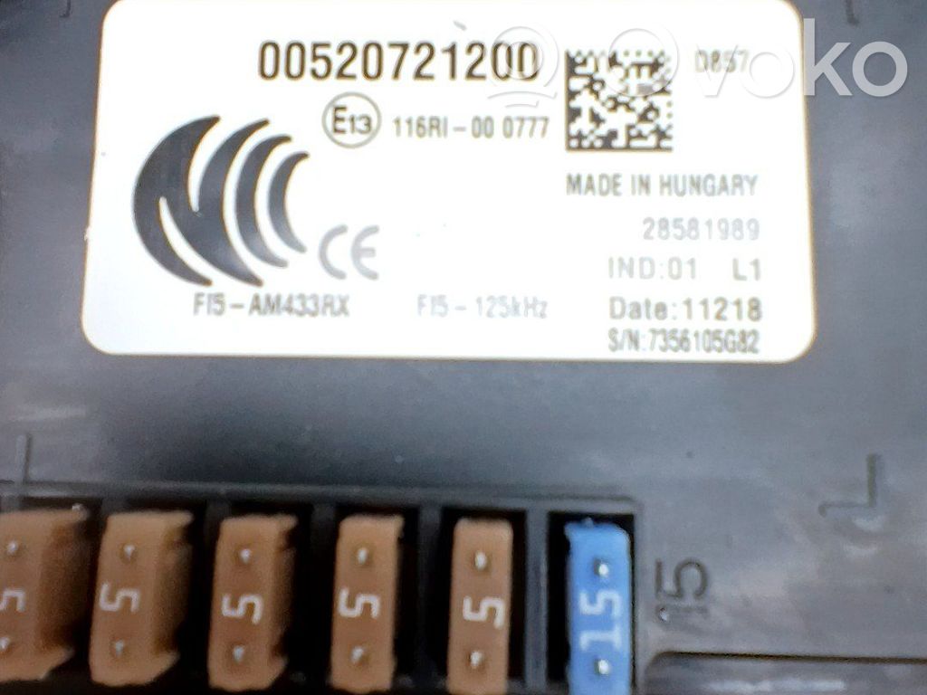Sterownik / Moduł komfortu   52072120