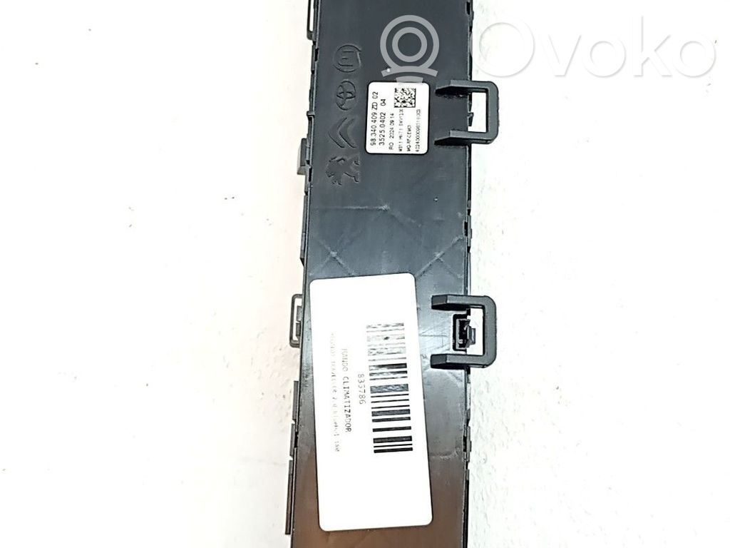 Panel klimatyzacji   98340409ZD