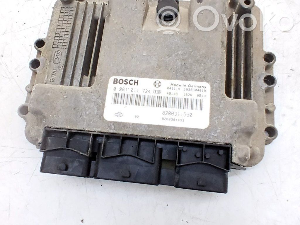 Unidad de control/módulo ECU del motor   8200442263,8200311550