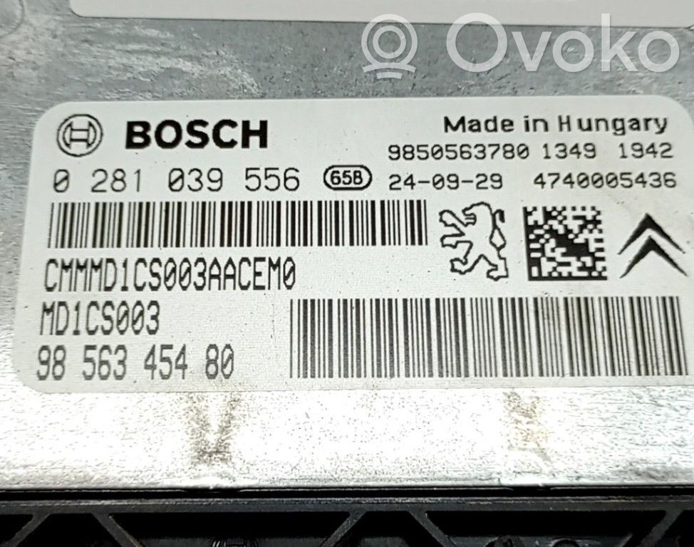 Motorsteuergerät ECU   9856345480