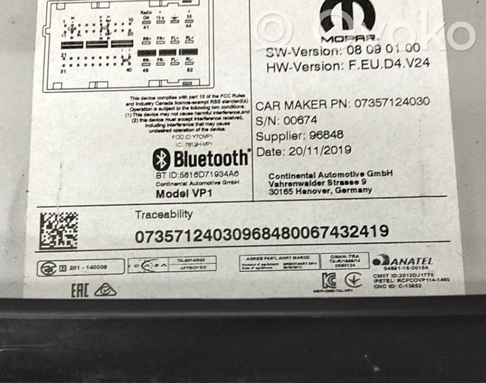 Peugeot Boxer Panel / Radioodtwarzacz CD/DVD/GPS