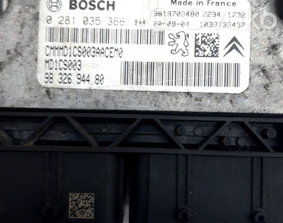 Engine control unit/module ECU   1640420180,9818703480
