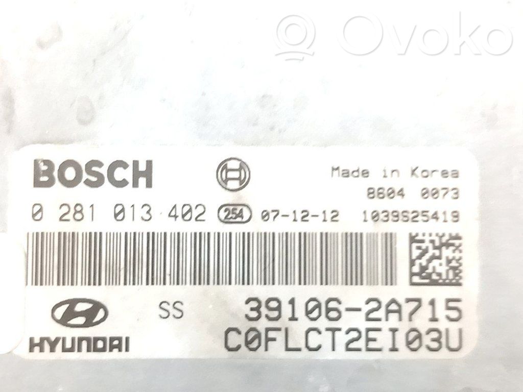 Unité de commande, module ECU de moteur   391062A715,0281013402