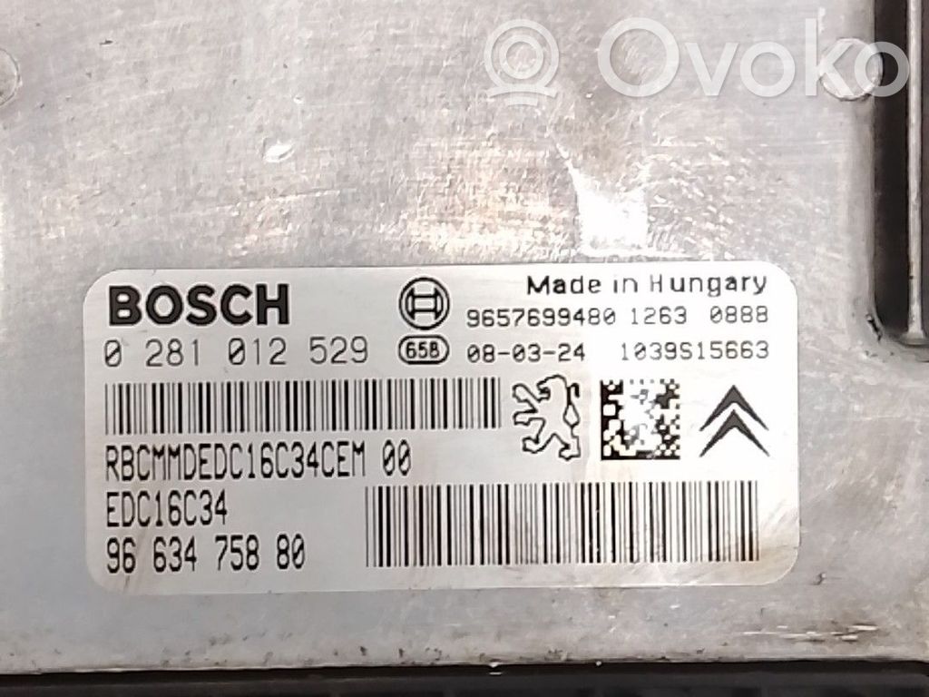 Centralina/modulo motore ECU   9663475880